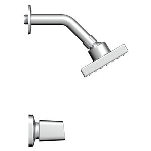 Combinación de ducha 8" Solid sencillo cromo Grival