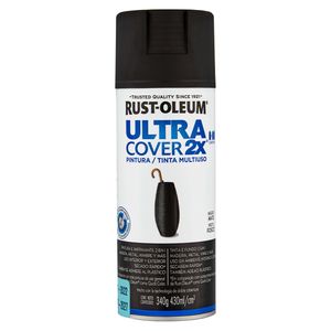 Aerosol Laca 12 Oz Negro Mate Ultracover 2x
