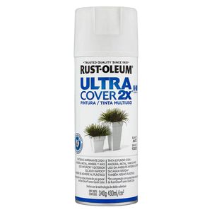 Aerosol Laca 12 Oz Blanco Mate Ultracover 2x