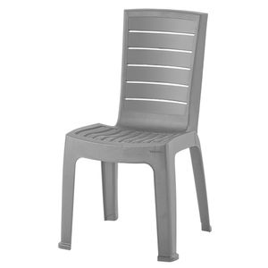 Silla exterior sin brazos Nova gris polipropileno 85.5x54x47.5cm Vanyplas