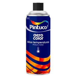 Pintura en aerosol Alta temperatura negro brillante x300ml Pintuco