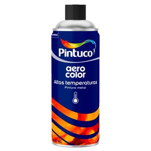 Pintura en aerosol Alta temperatura negro mate x300ml Pintuco