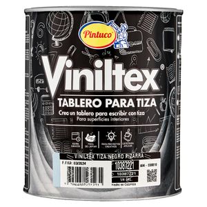 Viniltex Tiza Negro Pizarra Cuarto