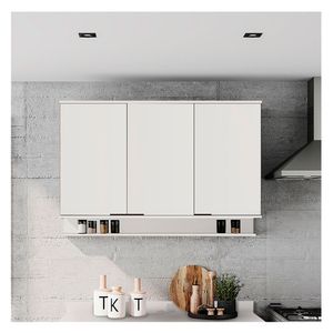Mueble de cocina superior multiuso 120cm blanco Bertolini