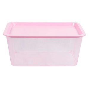 Caja organizadora polipropileno rosado 6L Cotidiana