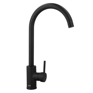 Monomando lavaplatos cuello cisne Oregon negro mate Plumber