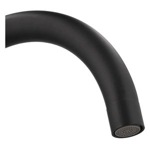 Monomando lavaplatos cuello cisne Oregon negro mate Plumber