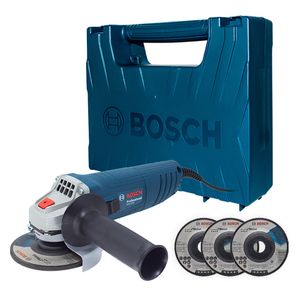 Mini pulidora GWS 850 850W 110V + 3 discos 4-1/2" + maletín Bosch