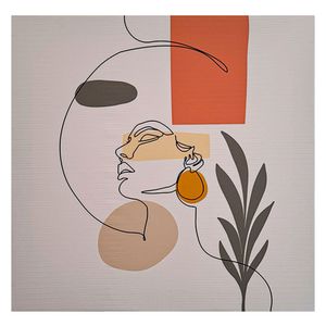 Canva Abstracto mujer diseño 40x40cm Areas