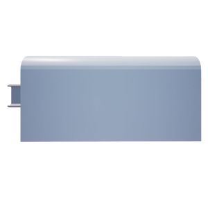 Guardaescoba PVC gris 240x1.5x7.5cm Uniperfiles