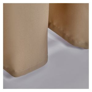 Cortina Pasador Lino 140x220Cm Habano