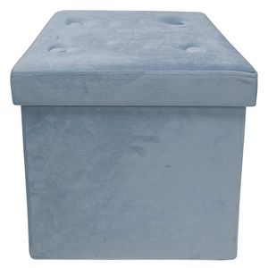 Pouf velvet celeste38x38x38 cm M+Design