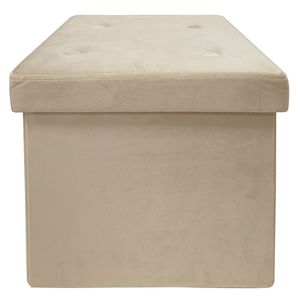 Pouf velvet beige38x38x38 cm M+Design