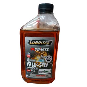 Aceite para carro 0W20 Ultimate sintético x946ml Lubritek