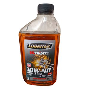 Aceite para carro 10W40 Ultimate semi sintético x946ml Lubritek