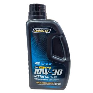 Aceite para carro 10W30 Evo semi sintético x946ml Lubritek