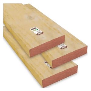 Pino seco cepillado natural 41mm 41x320cm Arauco