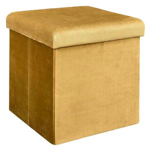 Puff amarillo 38x38x38 cm M+Design