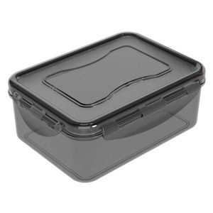 Hermético rectangular Keep Go 1.15L humo Novedades Plasticas