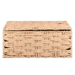 Caja organizadora rígida papel tejido S natural Hacks&Racks