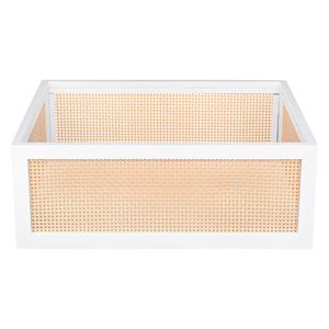 Canasto rígido alto blanco/madera M 15x40x30cm Hacks&Racks