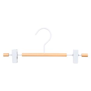 Colgador ropa clip blanco/madera x2und. Hacks&Racks