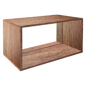 Estante modular alto doble natural 34.5x64.5x30.2cm Hacks&Racks