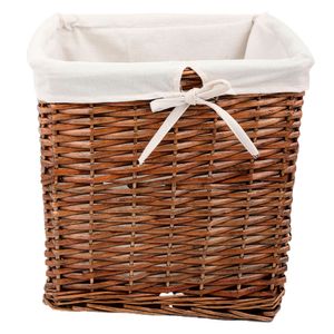 Canasto mimbre tela natural 30x30x30cm Hacks&Racks