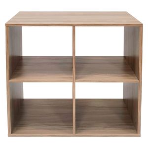 Estante modular 4 espacios natural 66.2x66.2x30.2cm Hacks&Racks