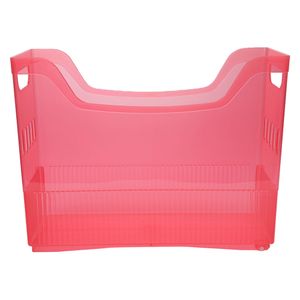 Canasto organizador infantil vertical rojo 25.5x14x33.8cm Hacks&Racks
