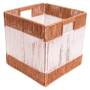 Canasto plegable papel alto Bicolor 30x30x30cm Hacks&Racks