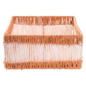 Canasto plegable papel bajo Bicolor 15x30x30cm Hacks&Racks