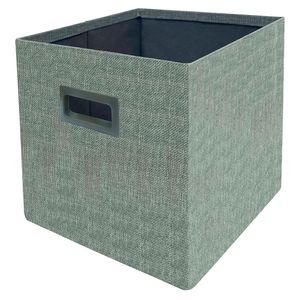 Canasto plegable alto textil melange 30x30x30cm Hacks&Racks