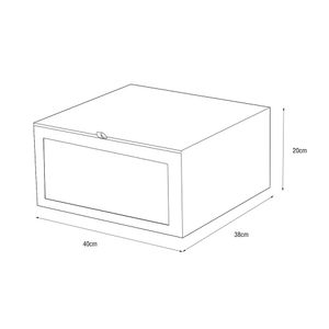 Caja organizadora tela para zapatos L arena Hacks&Racks
