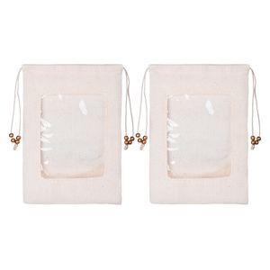 Pack 2 bolsas tela con visor para zapatos Hacks&Racks