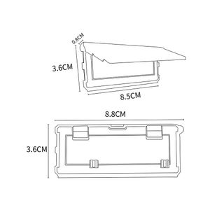 Clip marcador caja blanco x4und. Hacks&Racks