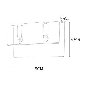 Clip marcador caja transparente x4und. Hacks&Racks