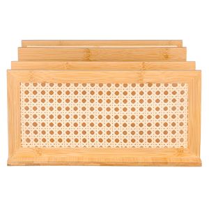 Organizador carpetas natural 15x26x30cm Hacks&Racks