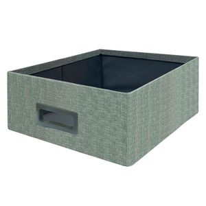 Canasto plegable bajo textil melange 15x30x30cm Hacks&Racks