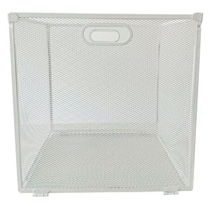 Canasto plegable malla metal blanco 30x30x30cm Hacks&Racks