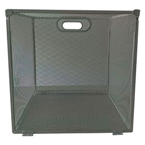 Canasto plegable malla metal grafito 30x30x30cm Hacks&Racks