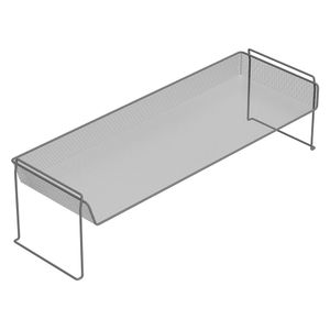 Zapatero apilable malla 20.5x81.5x25cm grafito Hacks&Racks
