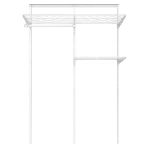 Kit sistema modular metálico doble blanco Hacks&Racks