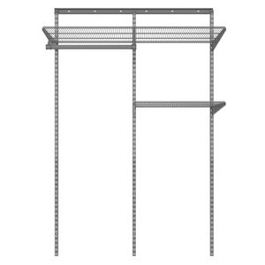 Kit sistema modular metálico doble grafito Hacks&Racks
