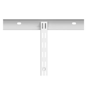 Riel metal ensamble 60cm blanco Hacks&Racks