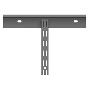 Riel metal ensamble 210cm grafito Hacks&Racks