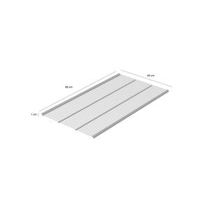 Repisa ventilada blanco 1x60x40.5cm Hacks&Racks