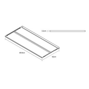 Superficie ensamble grafito 3.2x89.9x42cm Hacks&Racks