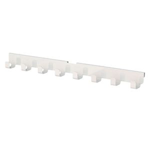 Perchero pared 8 ganchos blanco Hacks&Racks