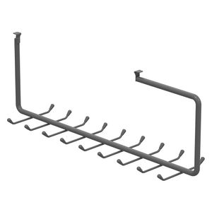 Organizador ropa doble 9 ganchos grafito Hacks&Racks